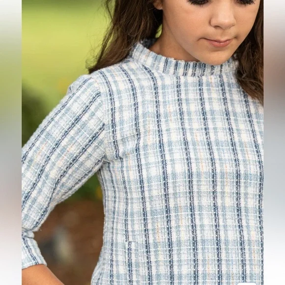 The Oaks Kate Blue Tweed Dress Size 10 - Picture 2 of 13